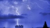 Gewitter ber der Stadt